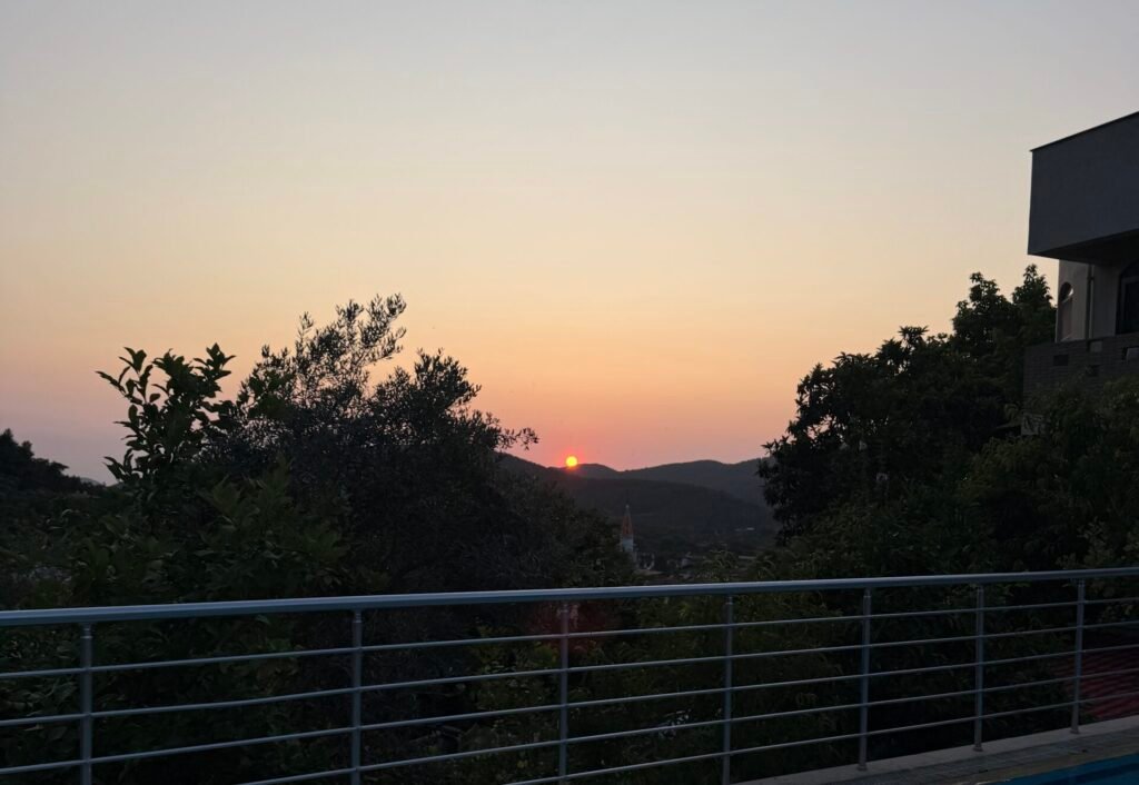 Kirazlı'da gün batımı