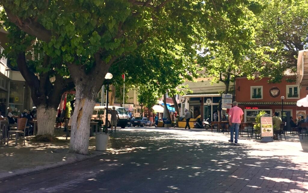 Güzelçamlı köy meydanı